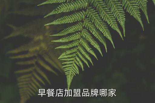 早餐店加盟品牌哪家