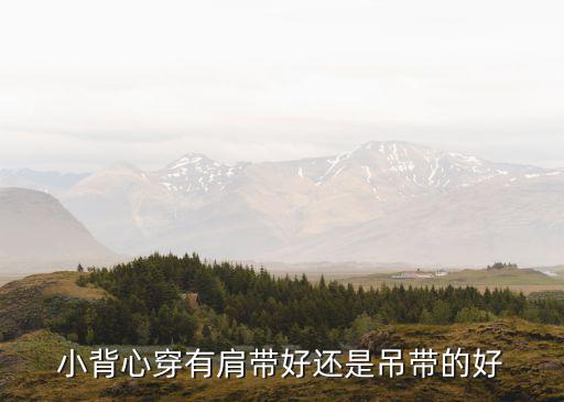 小背心穿有肩带好还是吊带的好