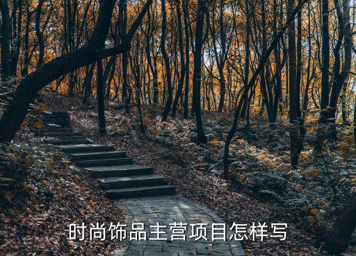 时尚饰品主营项目怎样写