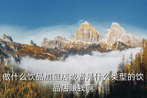 时尚饮品店加盟有哪些品类，做什么饮品加盟店或者是什么类型的饮品店赚钱啊