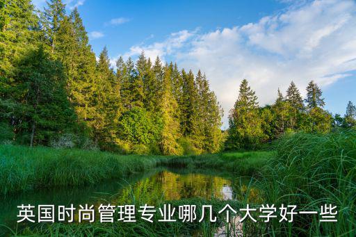 英国时尚管理专业哪几个大学好一些