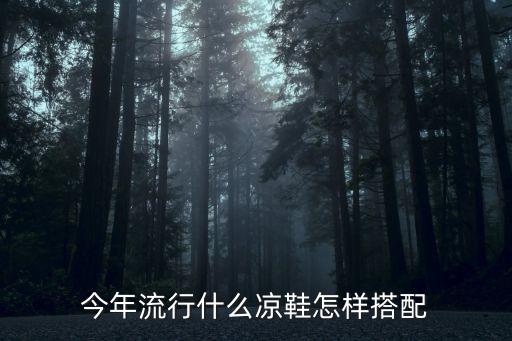 今年流行什么凉鞋怎样搭配