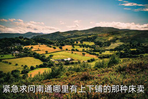 紧急求问南通哪里有上下铺的那种床卖
