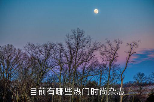 目前有哪些热门时尚杂志