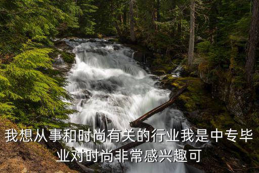 我想从事和时尚有关的行业我是中专毕业对时尚非常感兴趣可