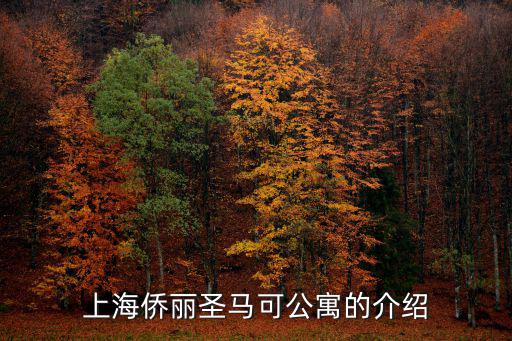 时尚公寓有哪些，上海侨丽圣马可公寓的介绍