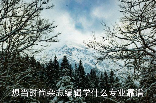 做时尚编辑什么专业好学，我想做时尚杂志编辑 大学选什么专业