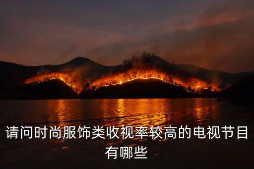 请问时尚服饰类收视率较高的电视节目有哪些