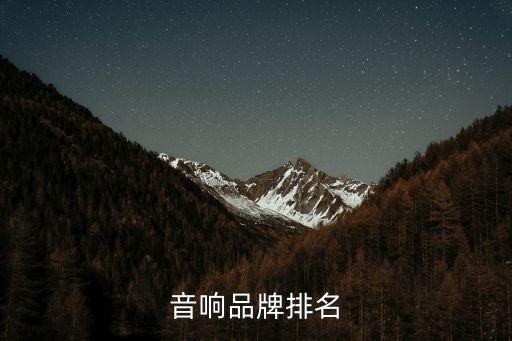 音响品牌排名