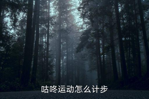咕咚运动怎么计步