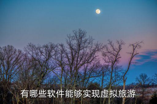 有哪些软件能够实现虚拟旅游