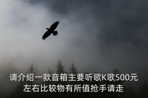 请介绍一款音箱主要听歌K歌500元左右比较物有所值抢手请走