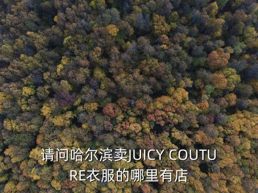 哈尔滨加拿大鹅羽绒服专卖店，请问哈尔滨卖JUICY COUTURE衣服的哪里有店