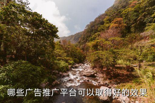 发广告推广平台，有哪些平台可以做广告推广