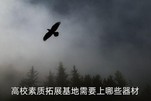 高校素质拓展基地需要上哪些器材