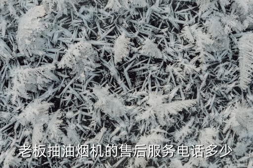 老板抽油烟机的售后服务电话多少