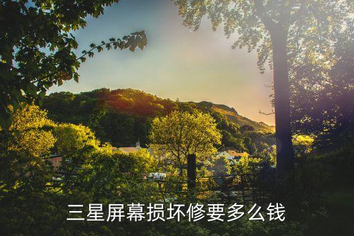 三星屏幕损坏修要多么钱