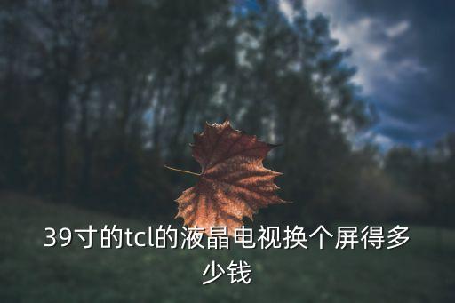 tcl液晶电视换屏多少钱，39寸的tcl的液晶电视换个屏得多少钱