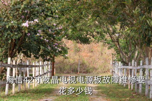 海信42寸液晶电视电源板故障维修要花多少钱