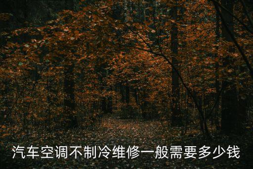 汽车空调不制冷维修一般需要多少钱