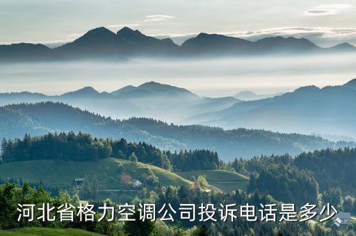 河北省格力空调公司投诉电话是多少