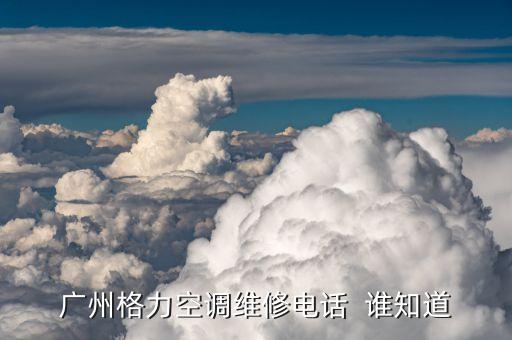 广州格力空调维修电话  谁知道