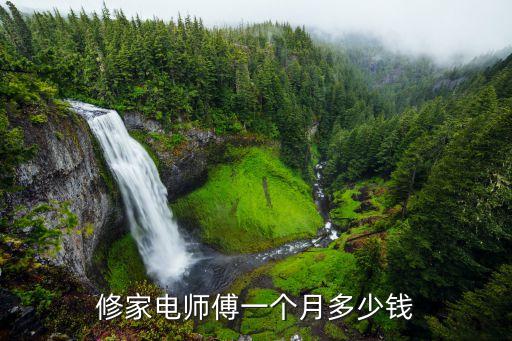 修家电师傅一个月多少钱