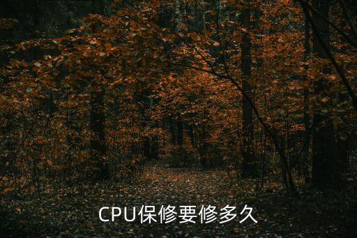 创维cpu包多久，CPU保修要修多久