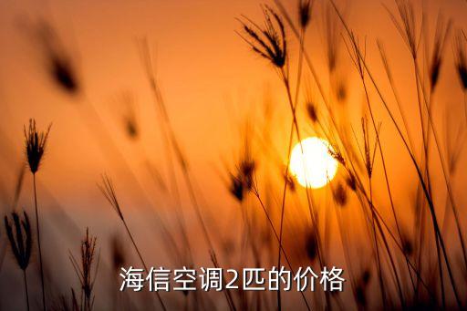 海信空调2匹的价格