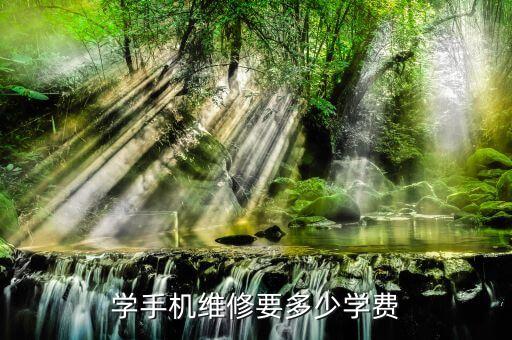 学手机维修要多少学费