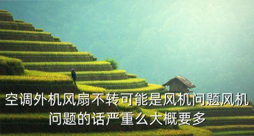 外机风扇不转多少钱，空调出故障了室外机电扇不转压缩机可工作管的保护皮脱落