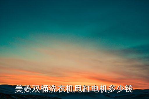 双桶洗衣机电机多少钱，双桶半自动洗衣机换个机电多少钱