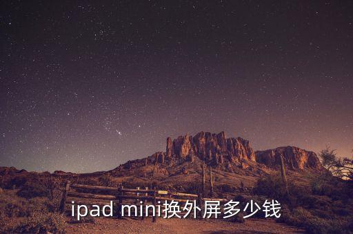 ipad mini换外屏多少钱