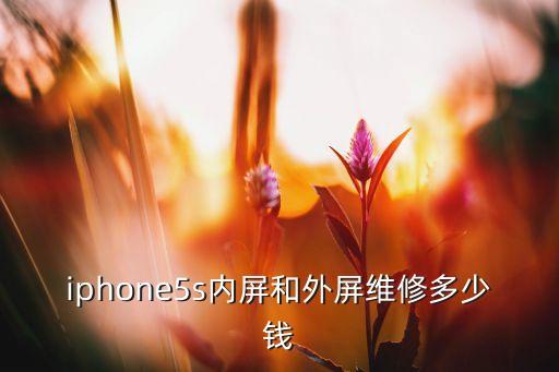 iphone5s内屏和外屏维修多少钱