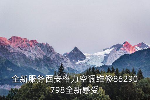 全新服务西安格力空调维修86290798全新感受