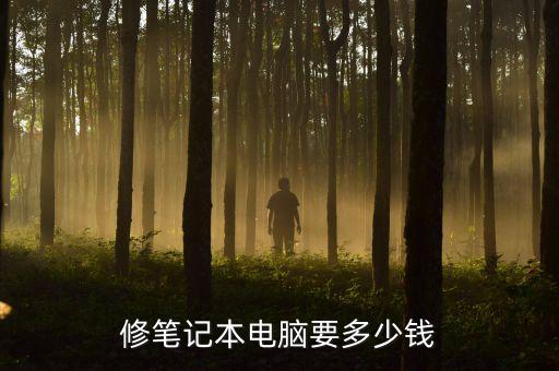 修笔记本电脑要多少钱
