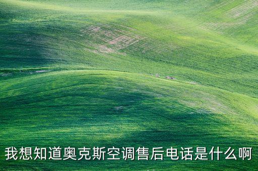 我想知道奥克斯空调售后电话是什么啊