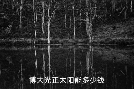 博大光正太阳能多少钱，博大正光太阳能18根管多少钱
