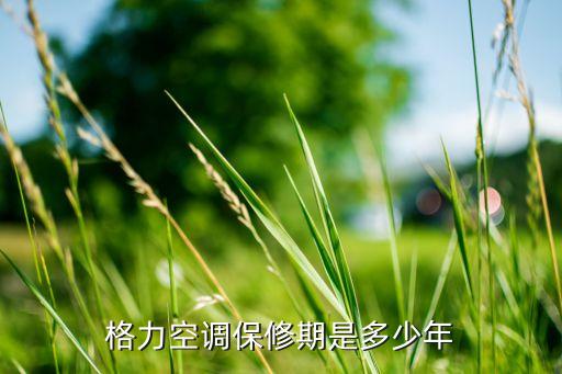 格力空调保修期是多少年