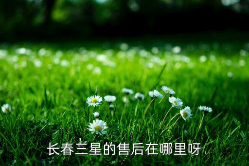 长春三星的售后在哪里呀