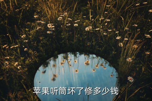 苹果听筒坏了修多少钱