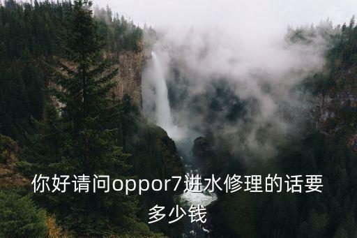 oppor7进水维修多少钱，你好请问oppor7进水修理的话要多少钱
