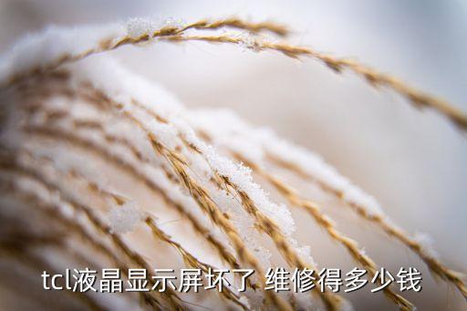 tcl液晶显示屏坏了 维修得多少钱