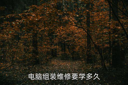 电脑组装维修要学多久