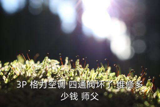 3P 格力空调 四通阀坏了 维修多少钱 师父