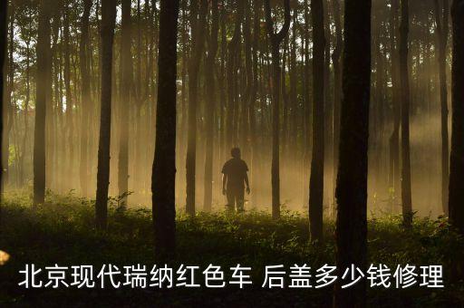 瑞纳汽车大修要多少钱，北京现代瑞纳红色车 后盖多少钱修理