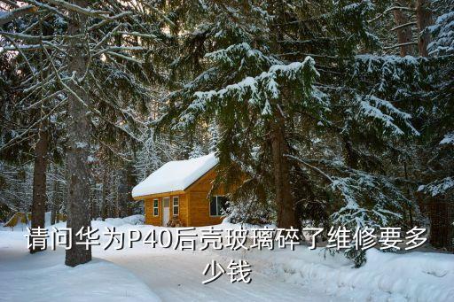 请问华为P40后壳玻璃碎了维修要多少钱