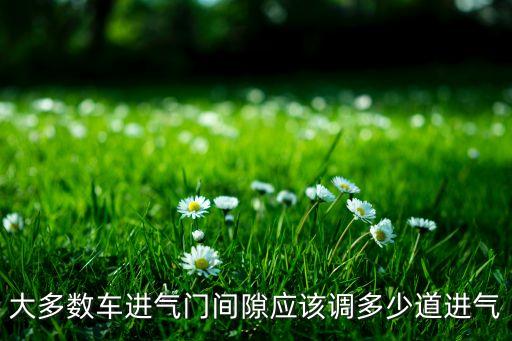 大多数车进气门间隙应该调多少道进气