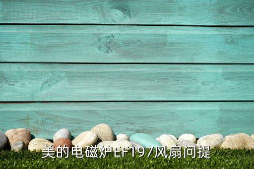 美的电磁炉EF197风扇问提