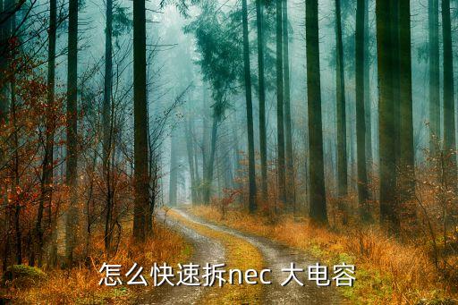 怎么快速拆nec 大电容